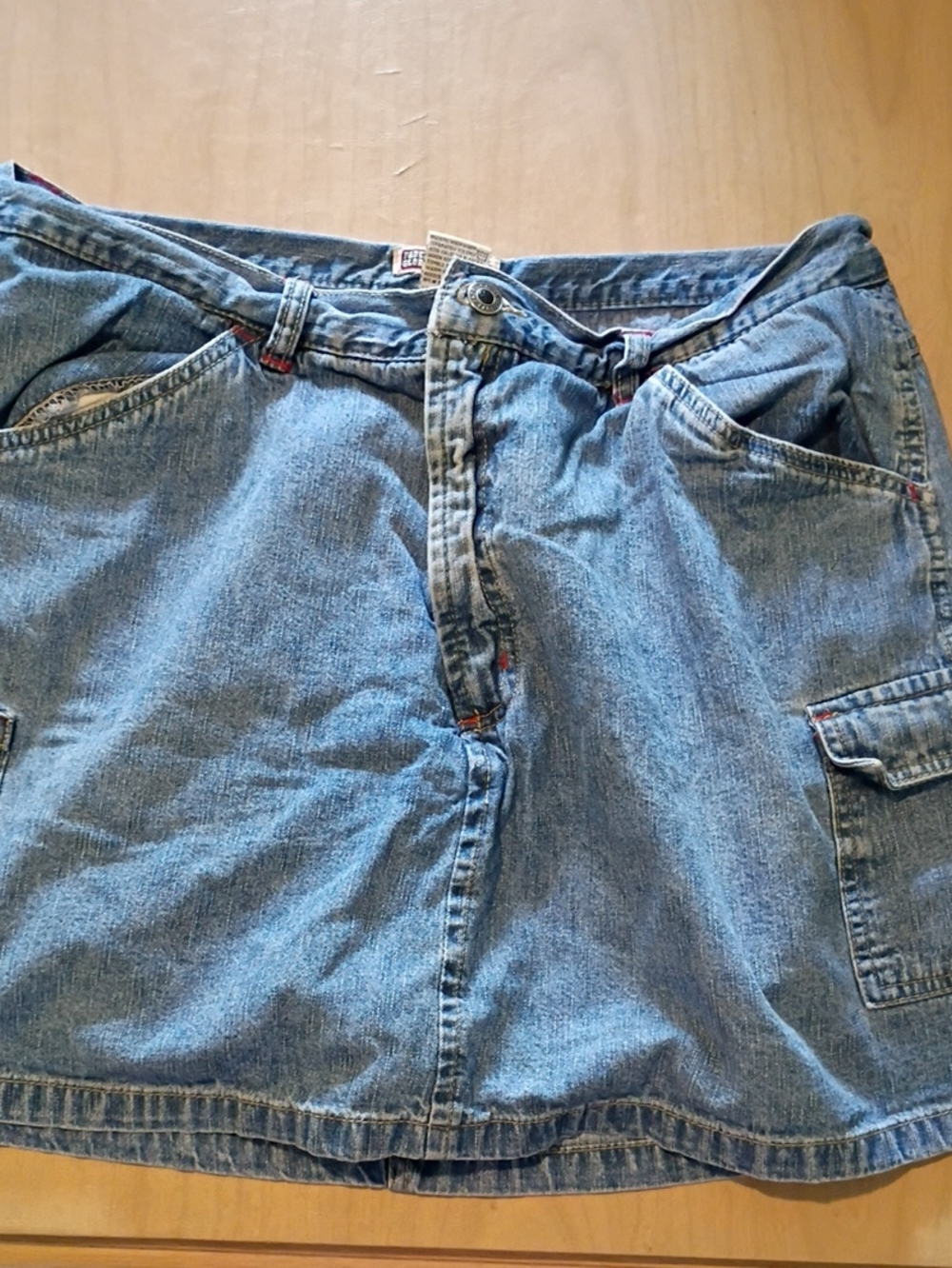 Denim Cargo Skorts